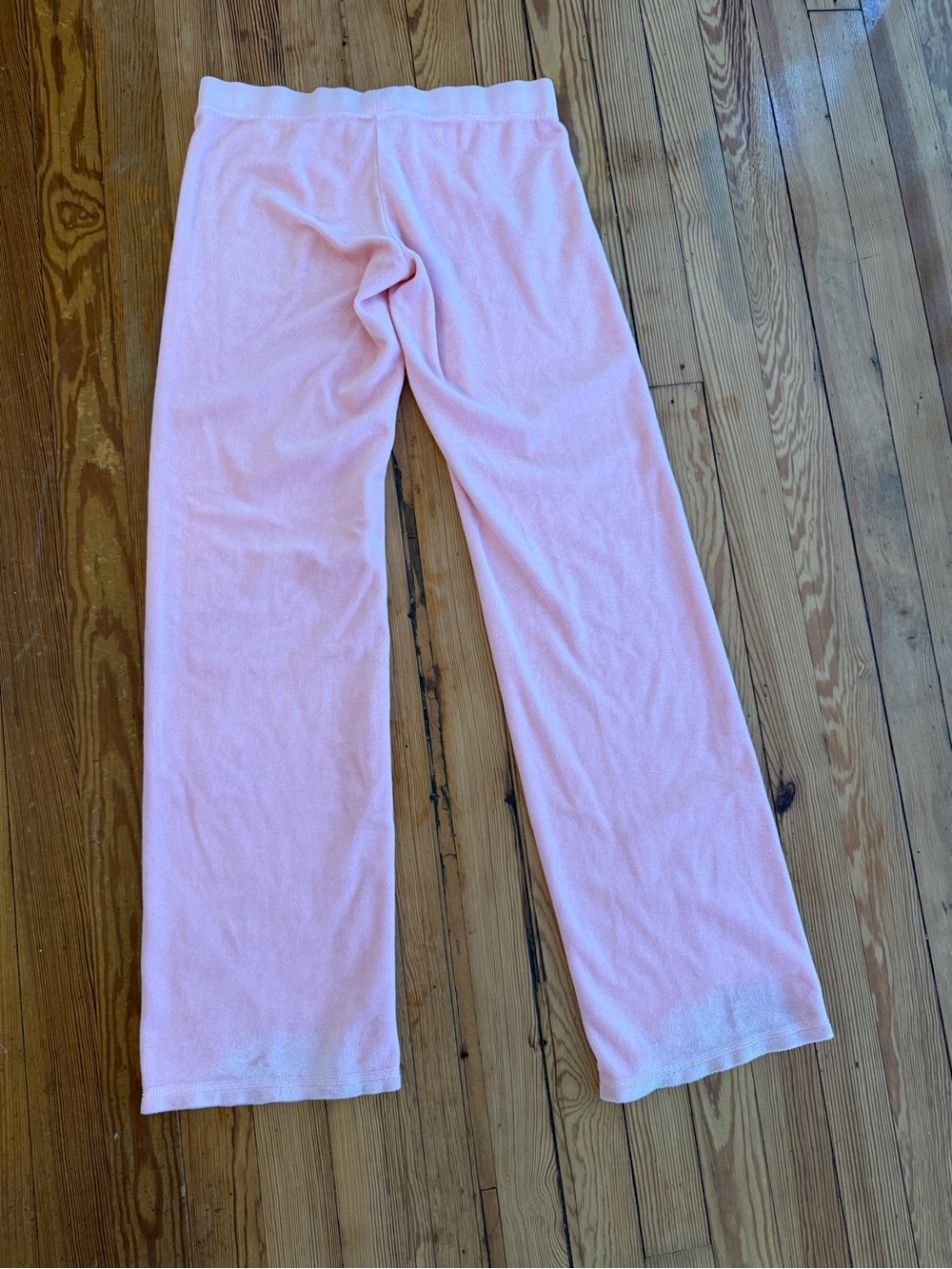 Vintage Juicy Couture Pink Terry Cloth Track Pants Y2K MadeIN USA Petite XS READ - Picture 5 of 7